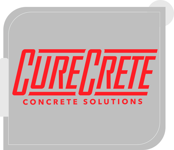A picture of the logo for curecrete concrete solutions.
